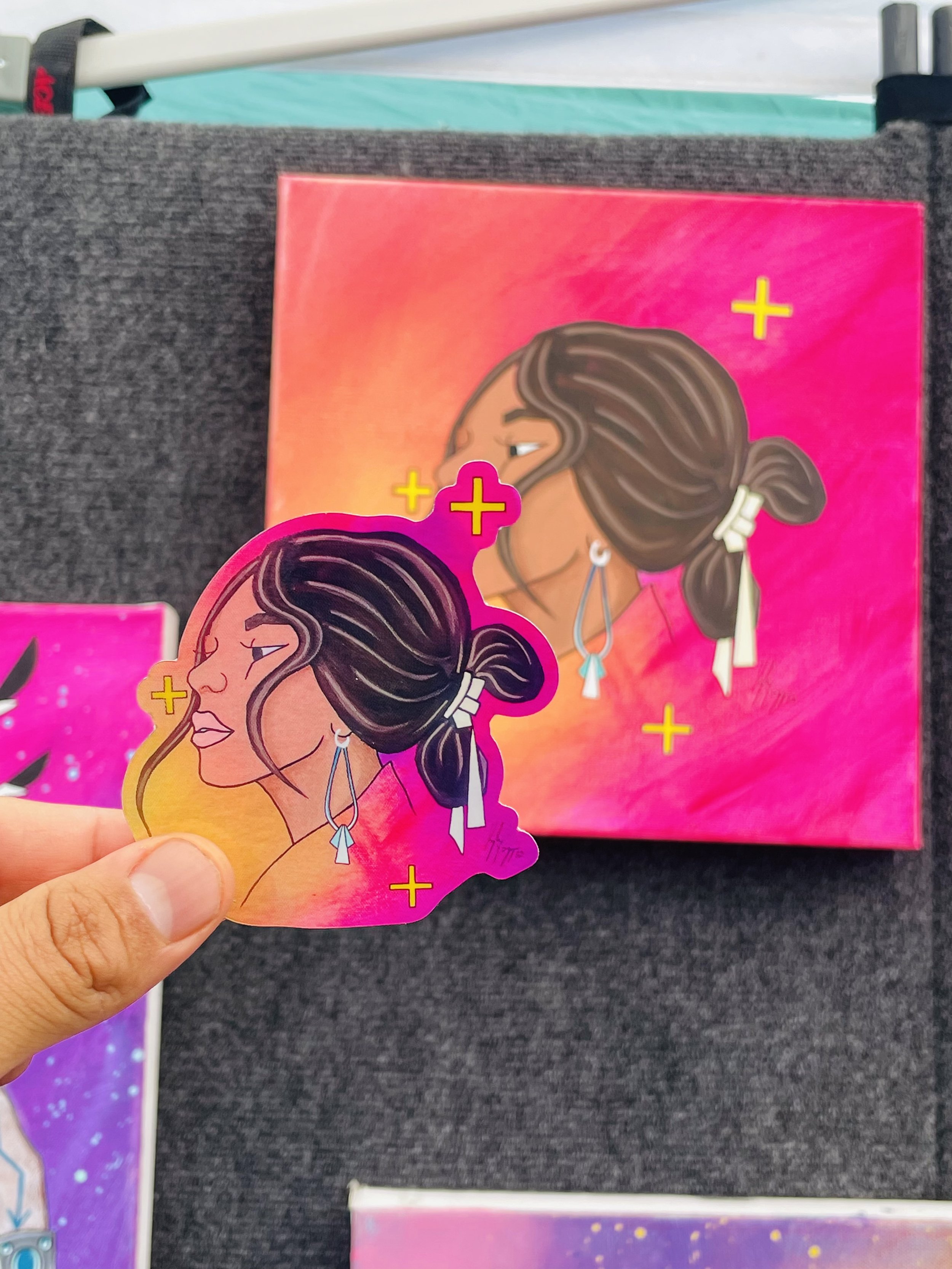 Sticker - Navajo Barbie - Holographic Die-cut