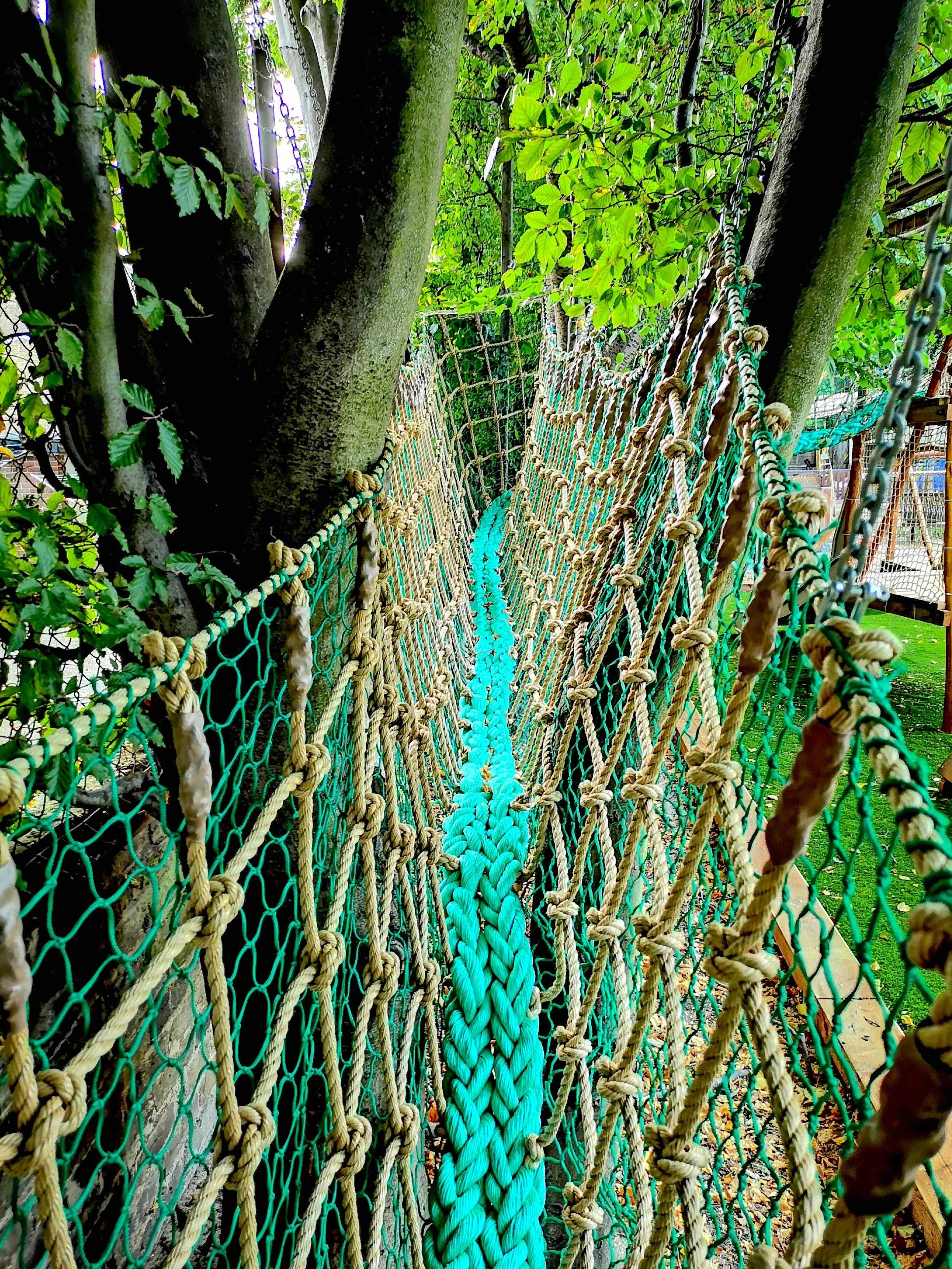 playground netting walkway