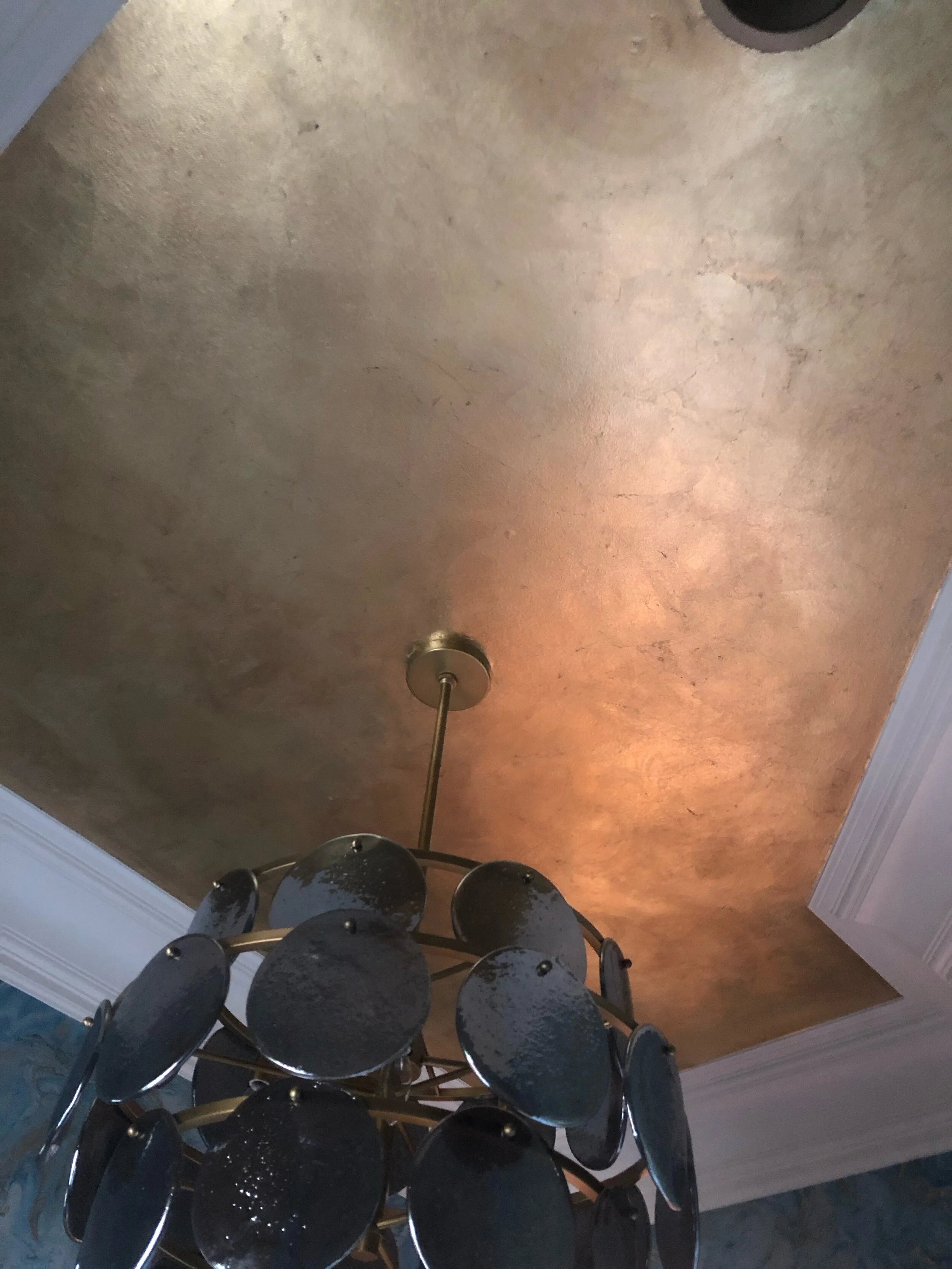 Metallic Gold Ceiling Paint Shelly Lighting