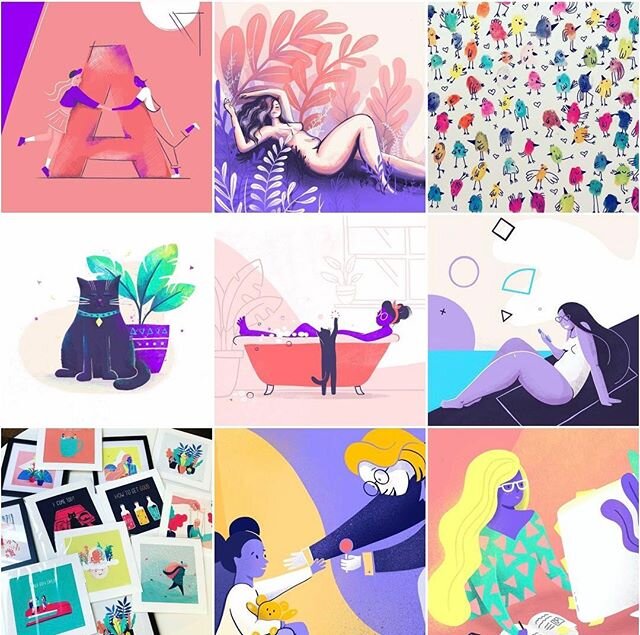 Bit of a random selection for my #topnine2019 this year! Weird how some of your least favourite pieces are sometimes the most popular! (The cat and the bottom right image are my least favourite!)
.
.
.
.
.
.
#illustration #illustrator #instaart #topn