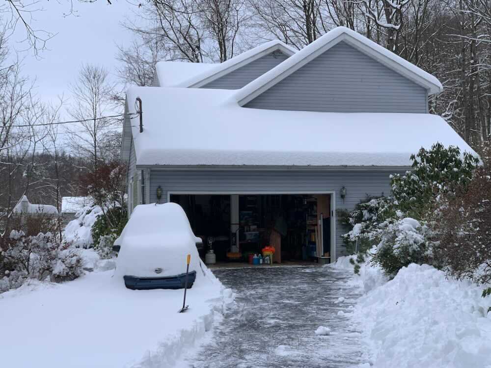 Welcome-home snow