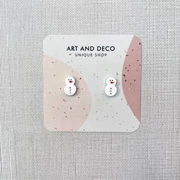 Snowman Earrings