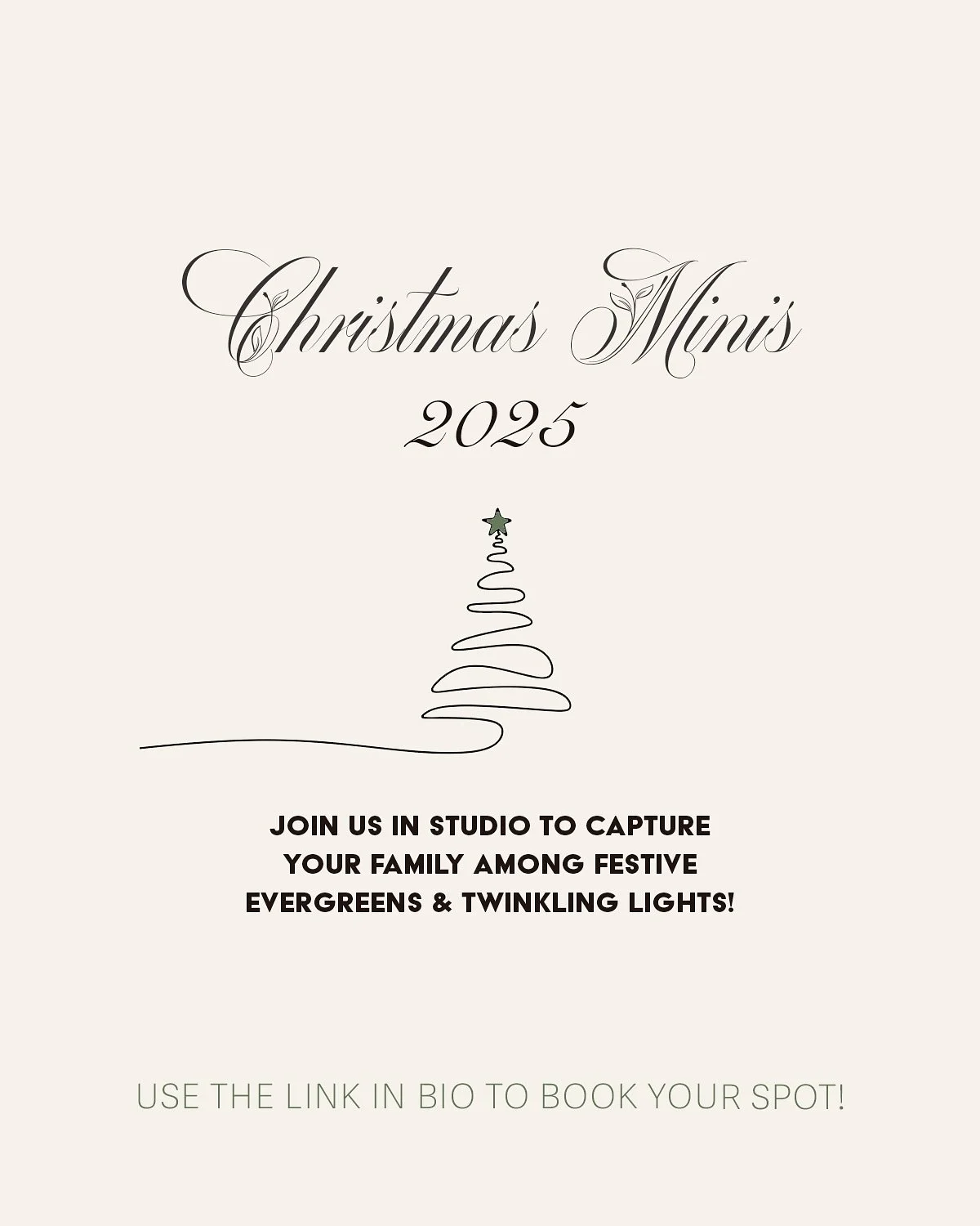 Our Family Christmas Mini Sessions are BACK &mdash; and they&rsquo;re filled with holiday magic! 🎄💫

📅 Sunday, November 9, 2025
📍 New Hamburg, ON

What&rsquo;s included:
&ndash; Up to 5 people
&ndash; 10 beautifully edited images
&ndash; $225 +HS