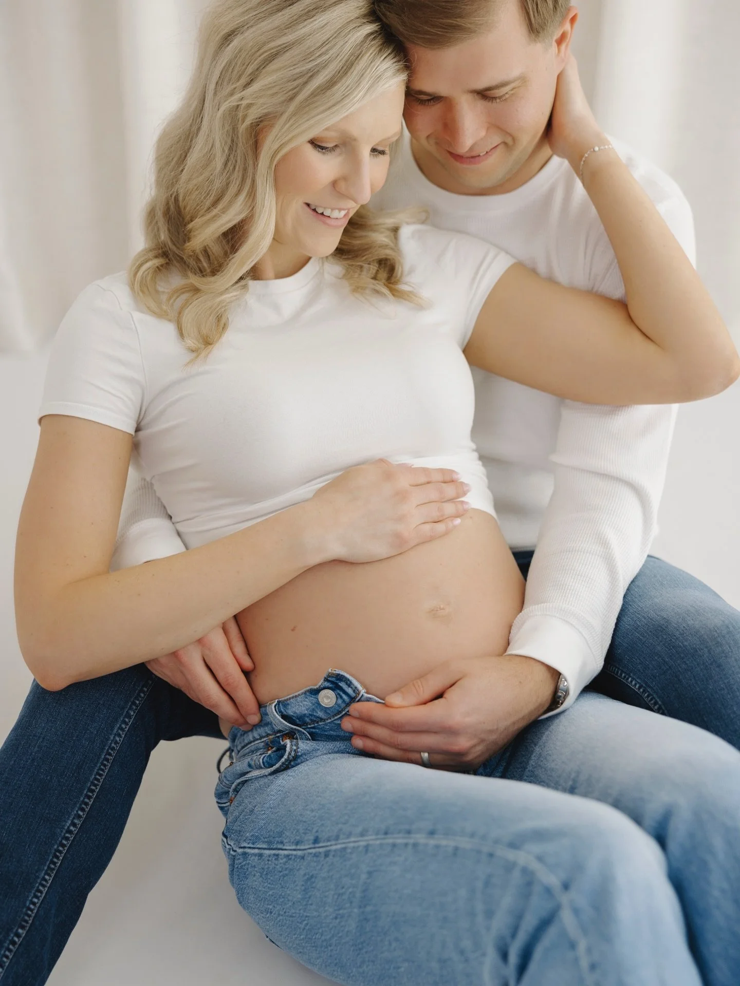 These two were absolutely glowing at their studio maternity session. ✨

And the best part? I get to see them again once baby arrives! They booked my Bump to Baby package, which means I get to capture the sweet anticipation now, and then all the tiny 