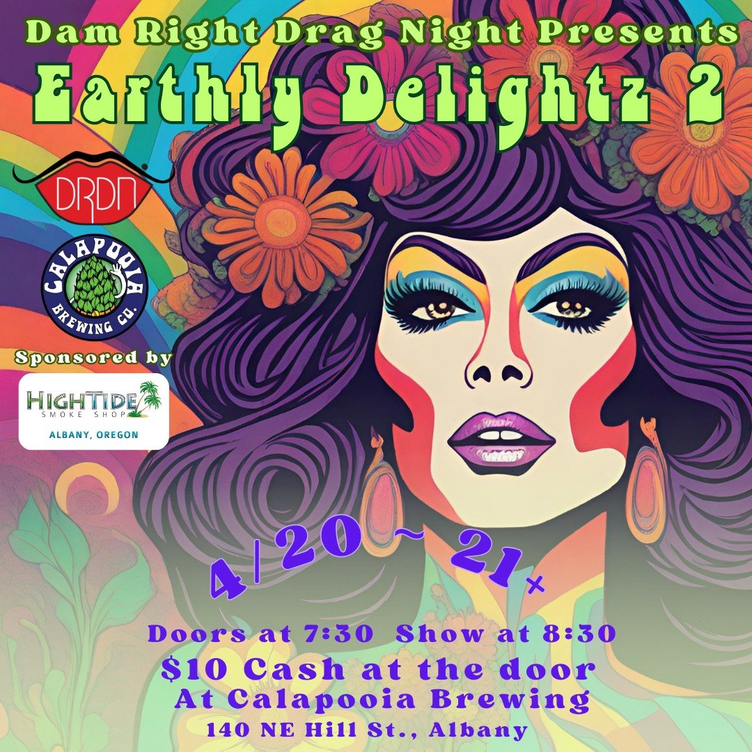 Drag show this weekend! $10 cover at the door (cash only). Doors open at 7:30, show starts at 8:30! Presented by Dam Right Drag Night