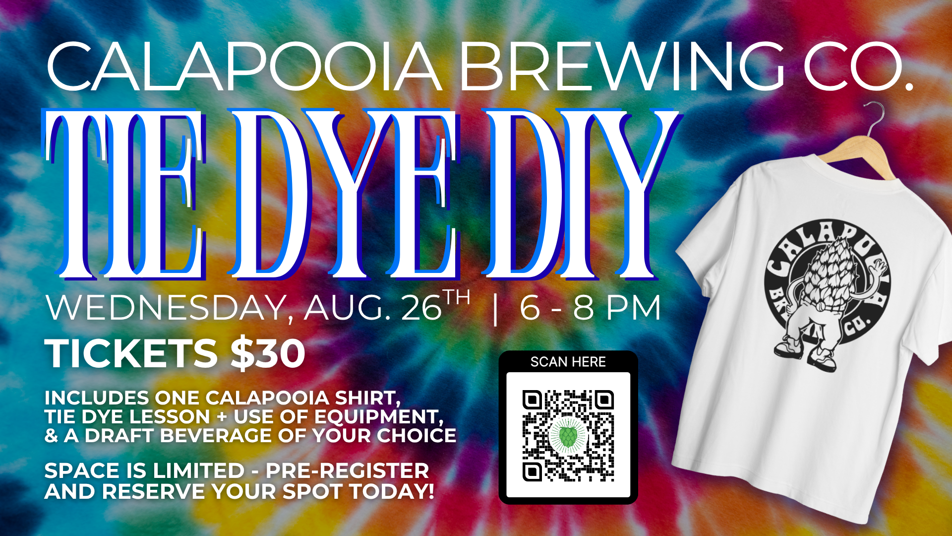 Tie Dye DIY Night at Calapooia Brewing