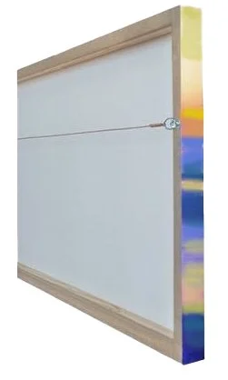 sample of gallery wrapped canvas edge and back for digital print