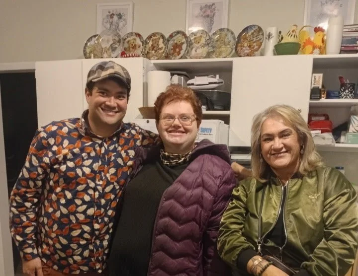 Conn Jody and staff Jacqui going to a concert.jpg