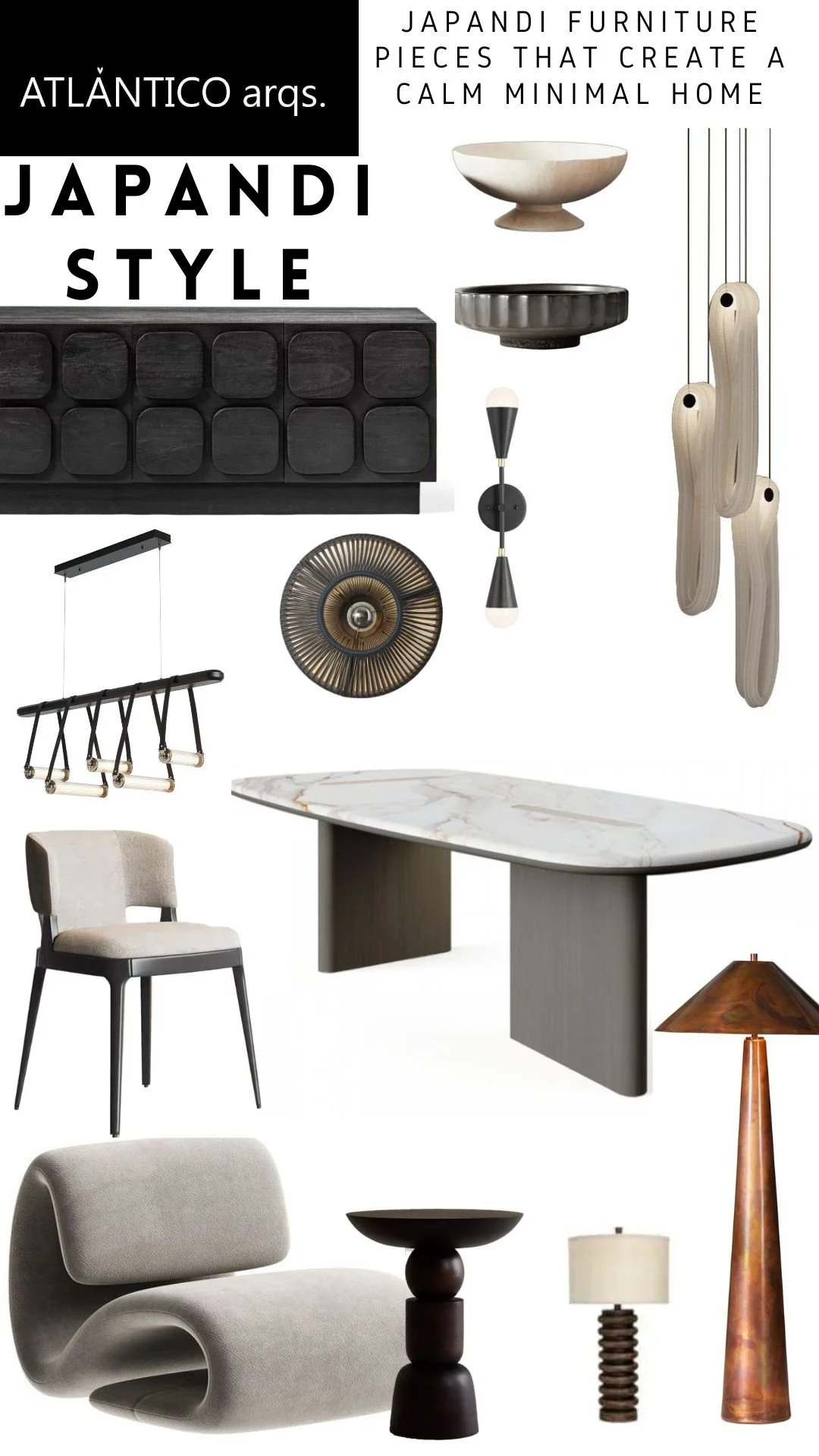 Dark Accents and Organic Flow – The Bold Side of Japandi