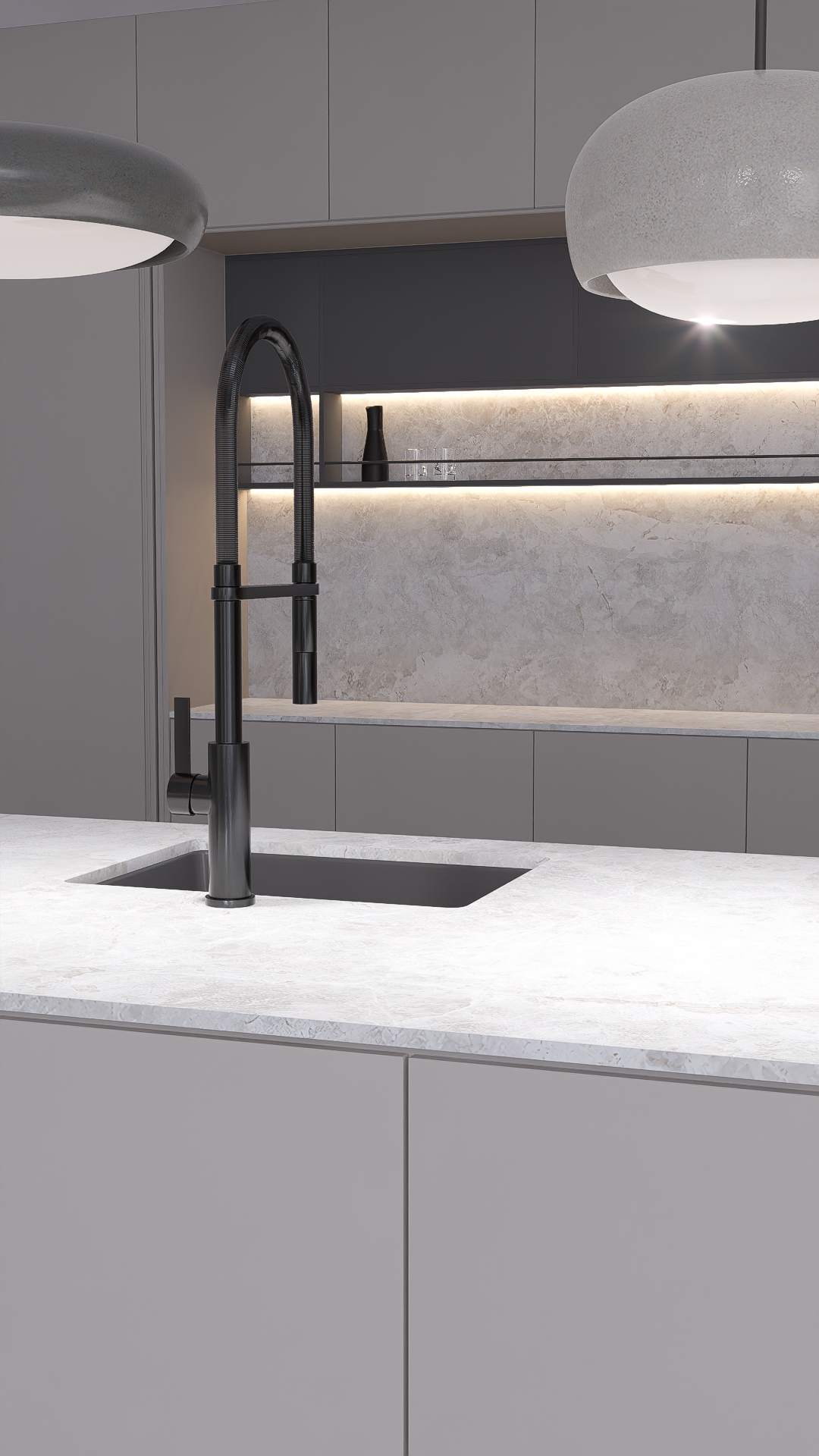 5 Secrets to Designing a Powerful Neutral Stone Kitchen
