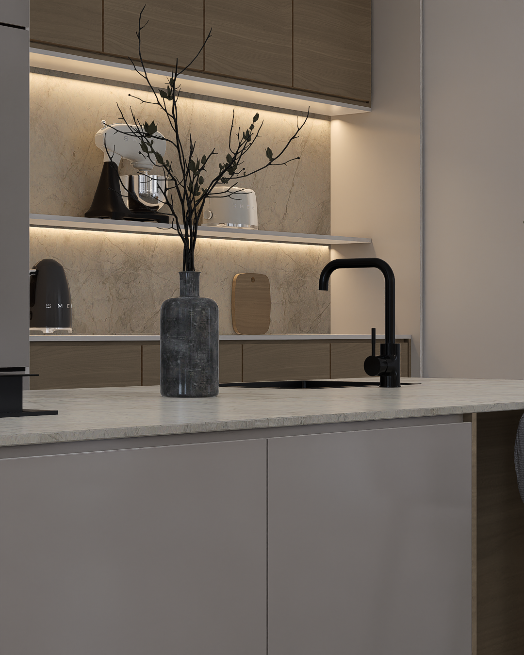 The “All-in-One” Cabinet that Redefines Order: Ovens, Pantry and Coffee Station 