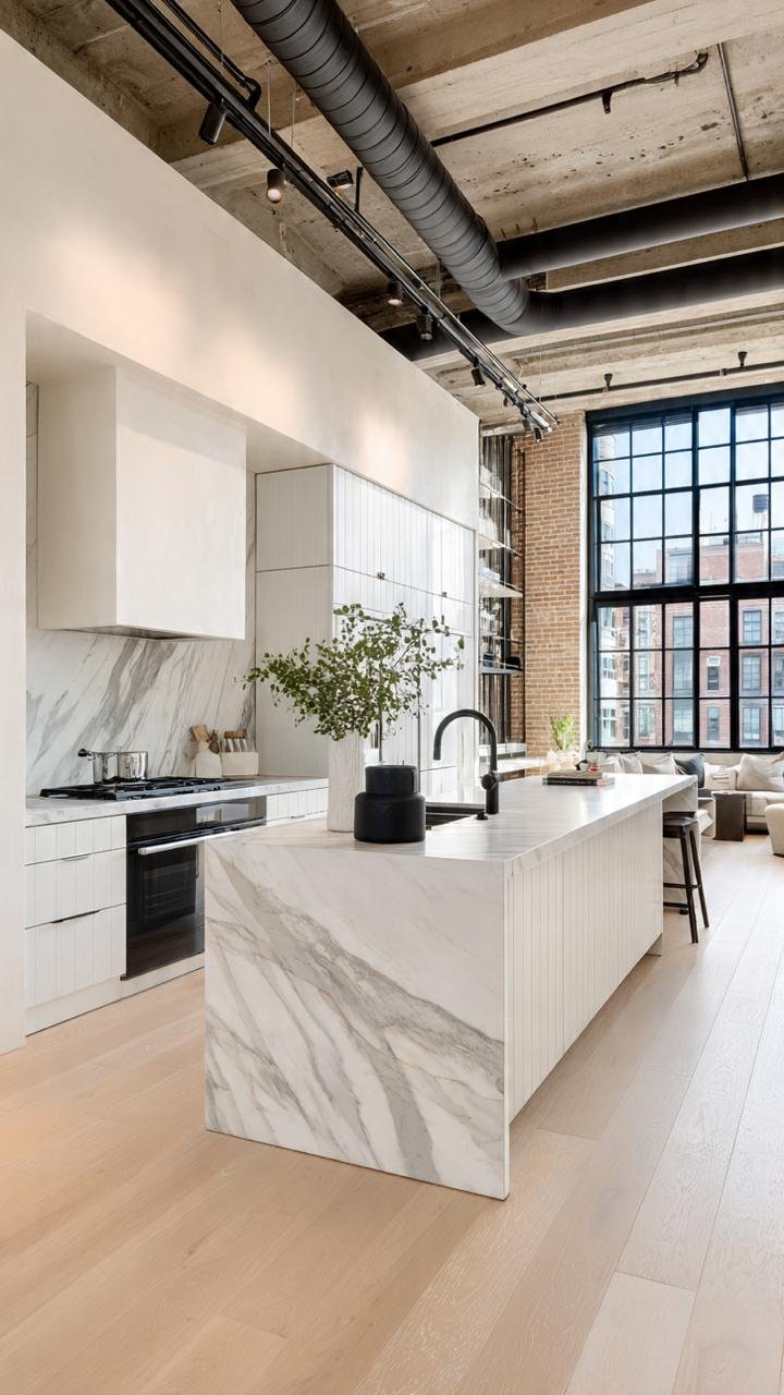 9 ideas Industrial Loft Apartment with Contemporary Minimal Interiors
