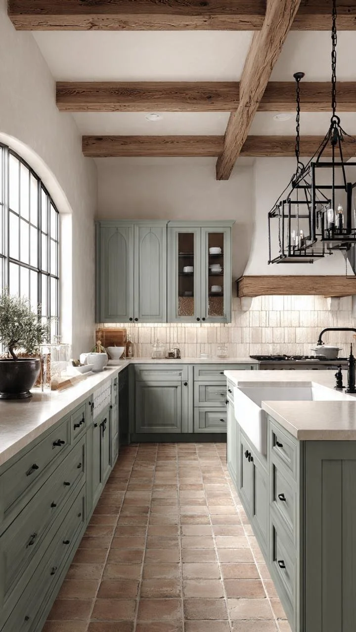 16 Green Farmhouse Kitchen Ideas | Warm Rustic Interiors with Timeless Character