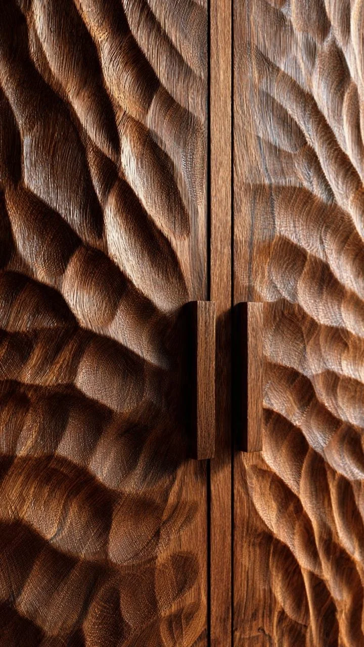 Organic Reliefs: 3D Woodworking That Inspires Touch