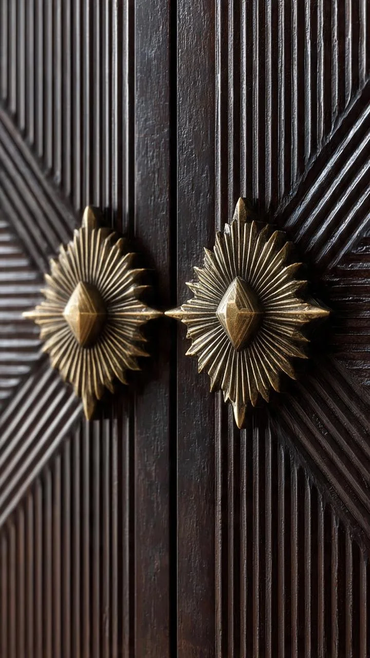 Celestial Brass: The Revival of Starburst Hardware in Luxury Cabinetry.