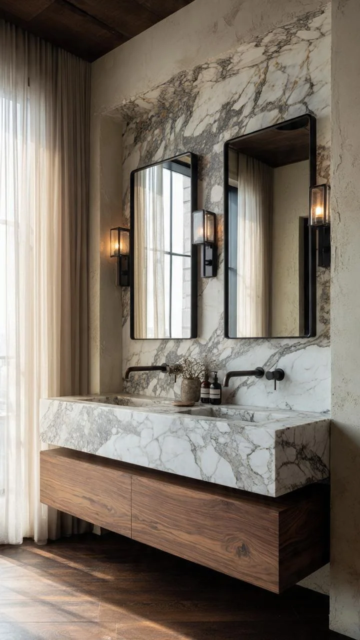Organic Minimalism: 5 Ways to Style Arabescato Marble with Warm Wood Elements