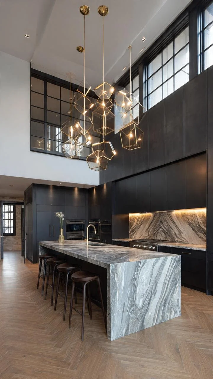 High Drama: 5 Ways to Design a Luxury Double-Height Kitchen with Massive Marble