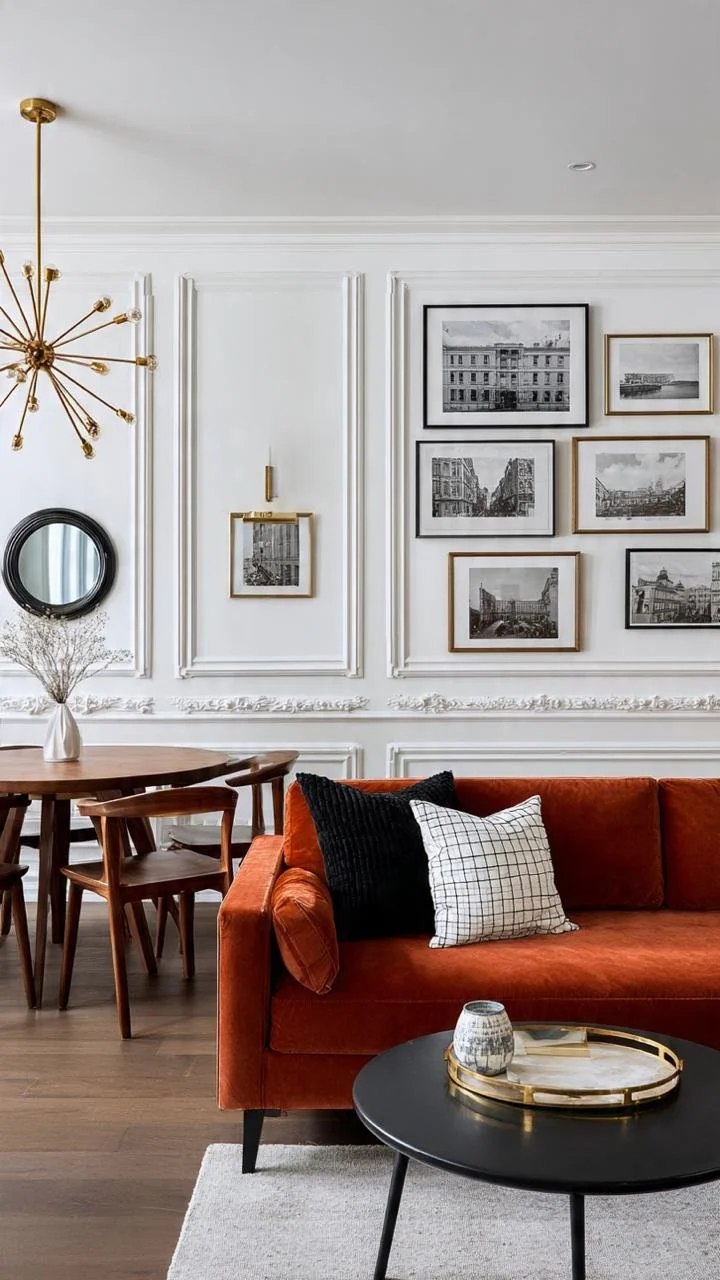 Luxury Mid-Century Glam &amp; Neoclassical Manhattan Architecture