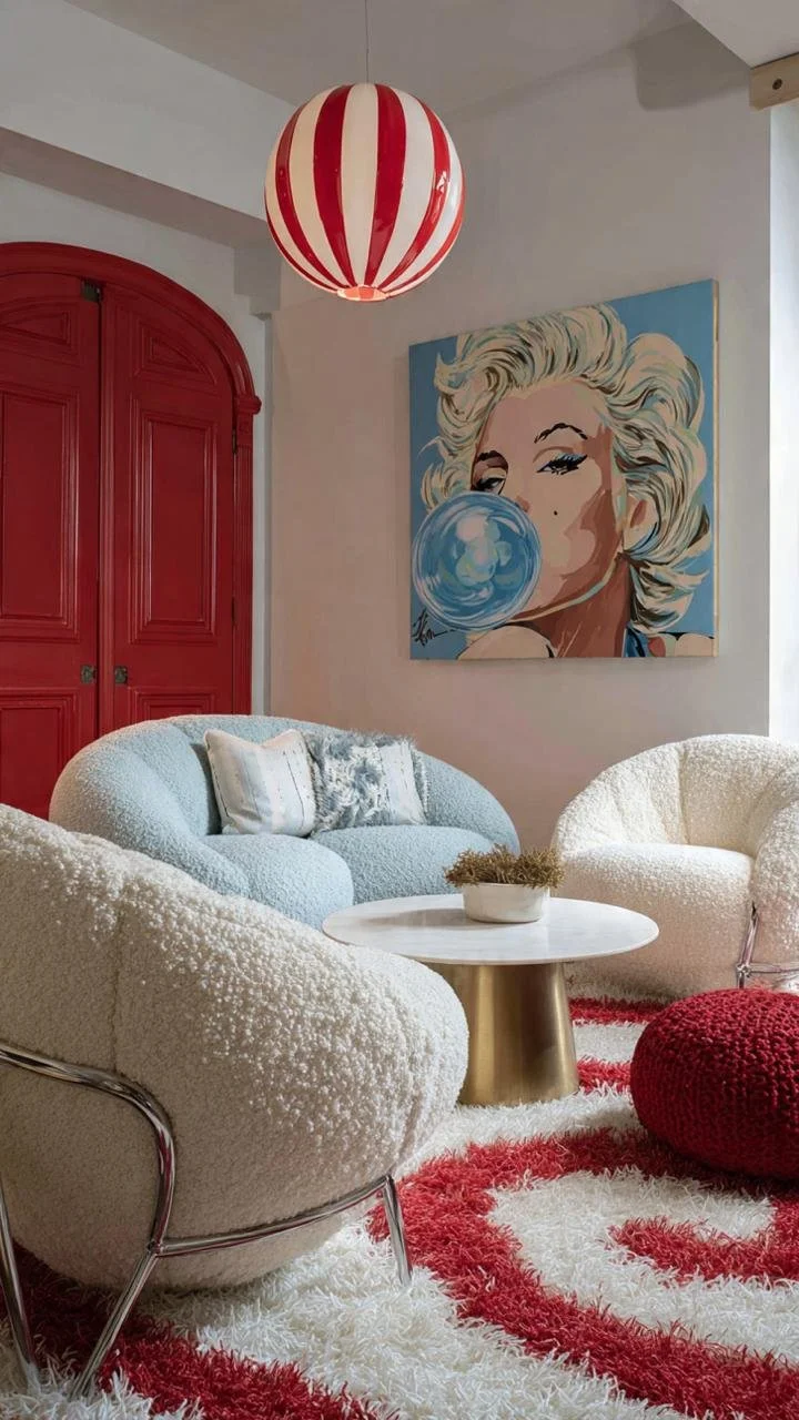  Pop-Art Regency Glamour &amp; Surrealist Mid-Century Fusion