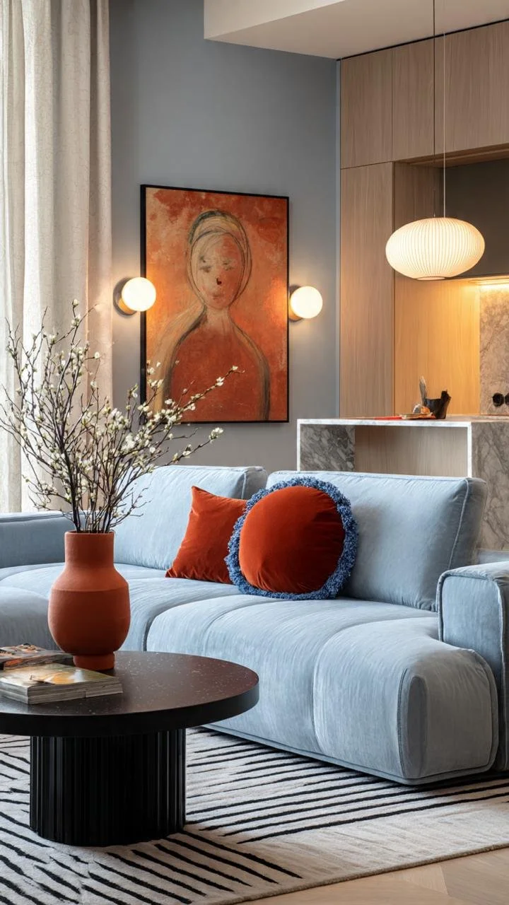 7 Sophisticated Color-Field Art Living Rooms Every Interior Designer Is Loving Right Now