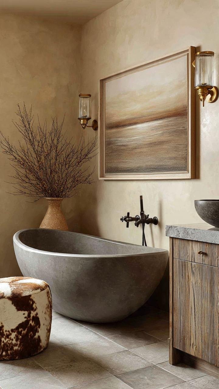 Wabi-Sabi Bathrooms: The Beauty of Imperfection and Earthy Calm