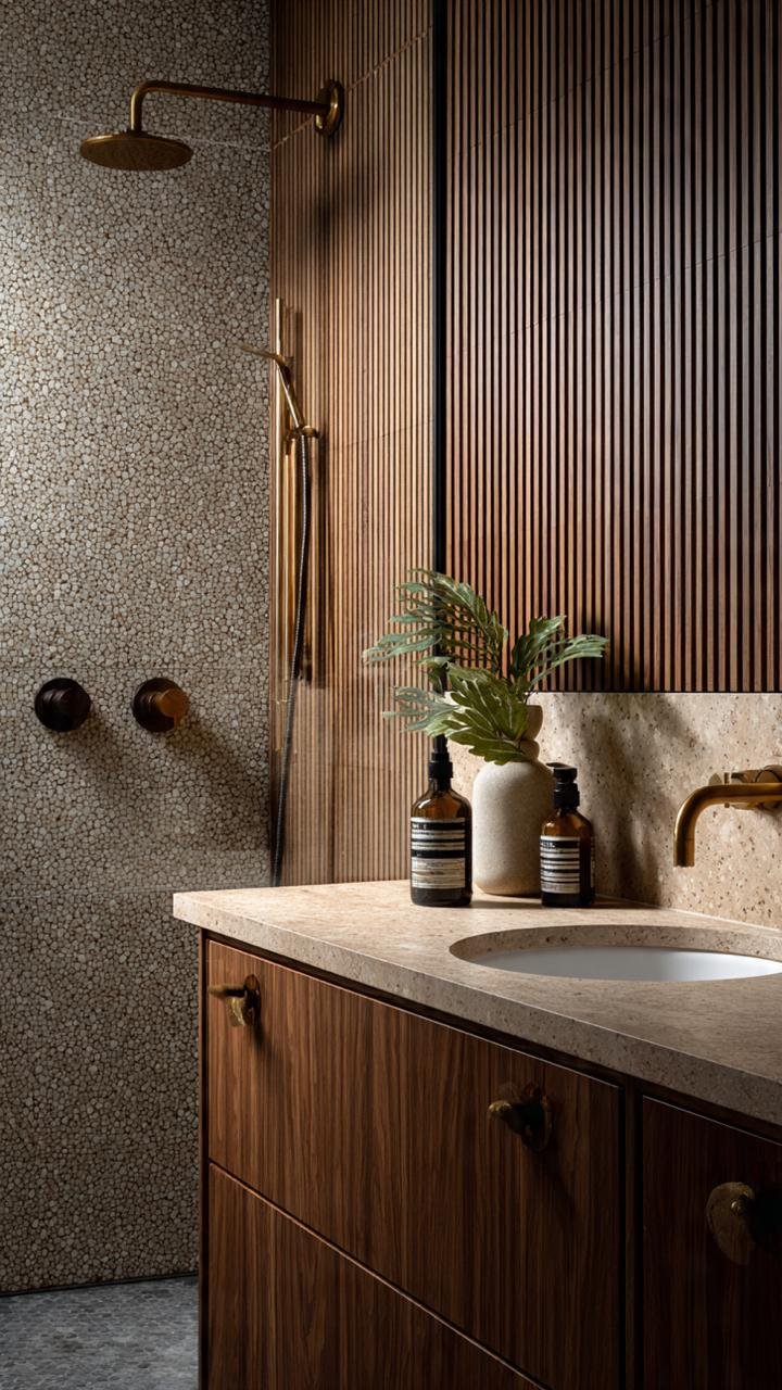 Warm Wood Bathroom Ideas for a Spa-Like Modern Home