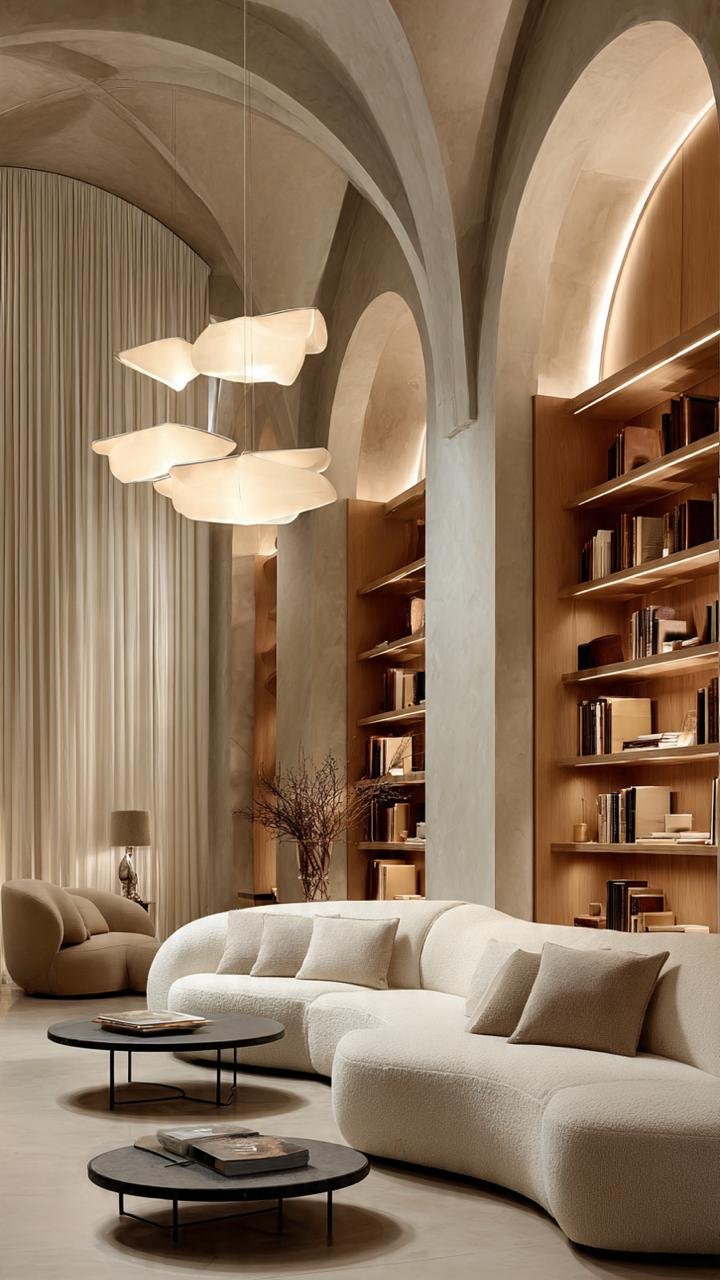 Japandi Serenity: Sculptural Curves, Soft Neutrals and Architectural Warmth