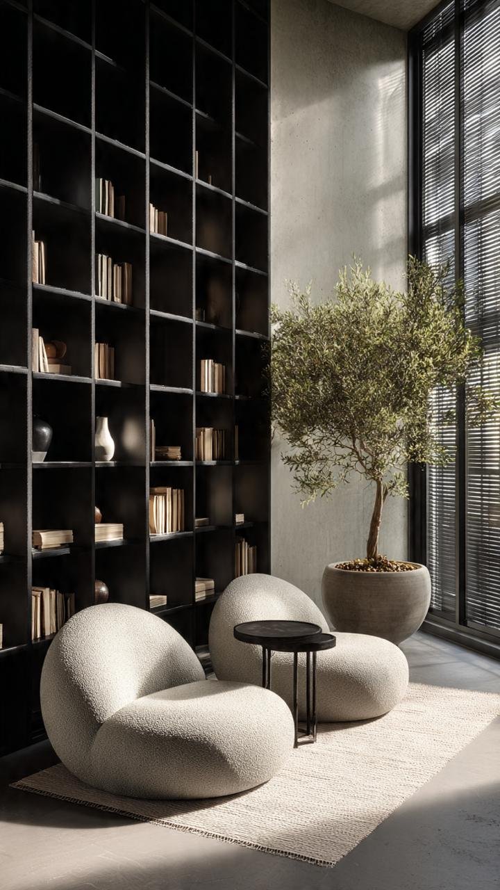 Modern Home Library Design | Polanco CDMX Luxury Apartment Tour
