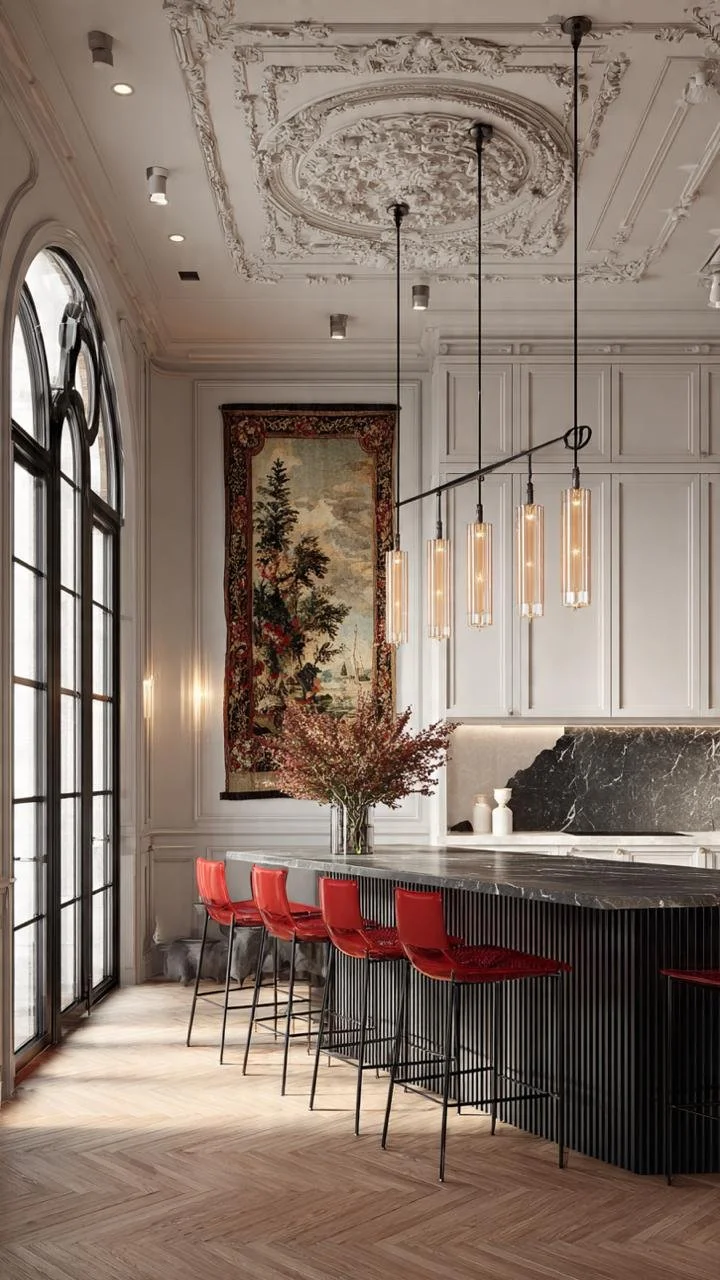 Parisian Haussmannian Grandeur: Luxury Kitchen Concepts in Congreso, Buenos Aires