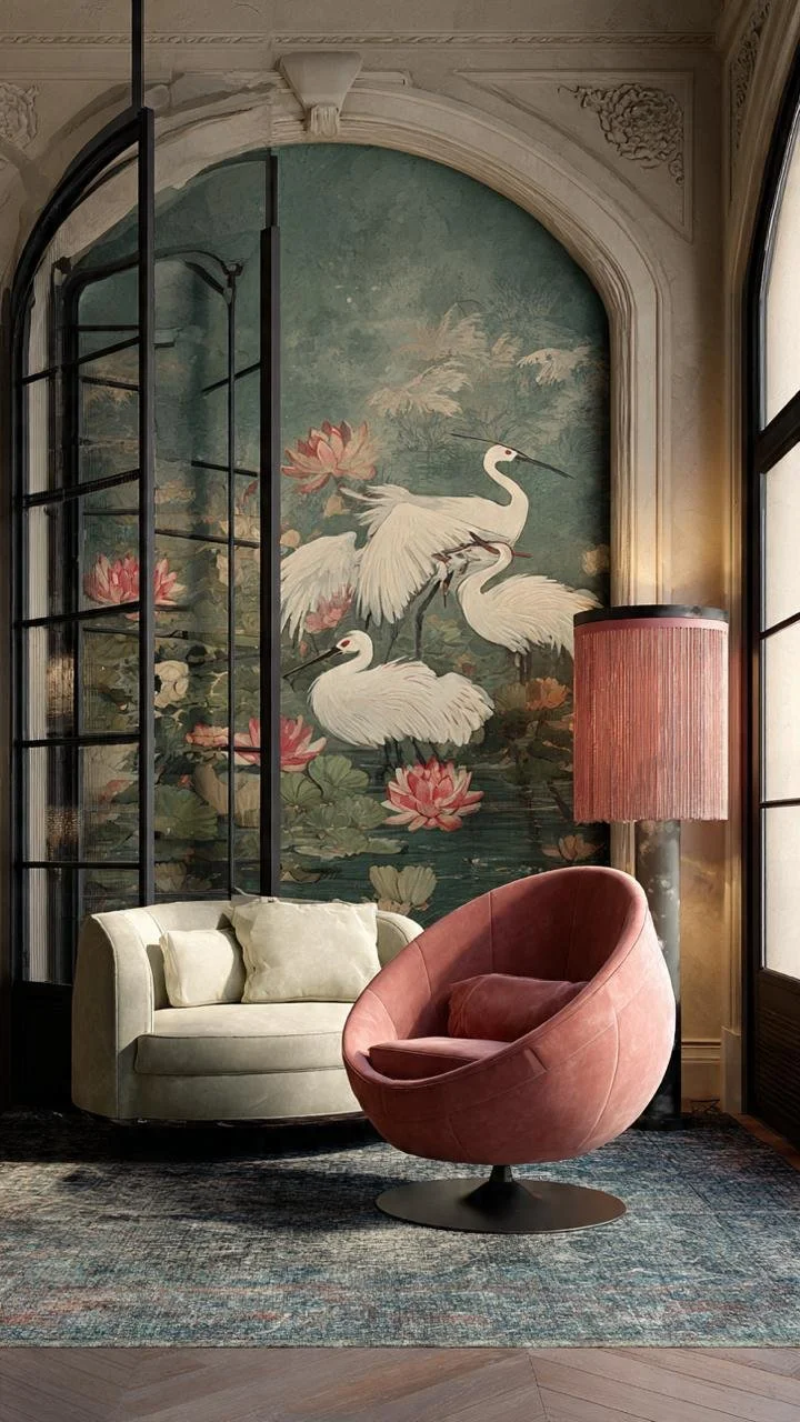 Chinoiserie Romanticism: Luxury Living Room Concepts in San Telmo, Buenos Aires