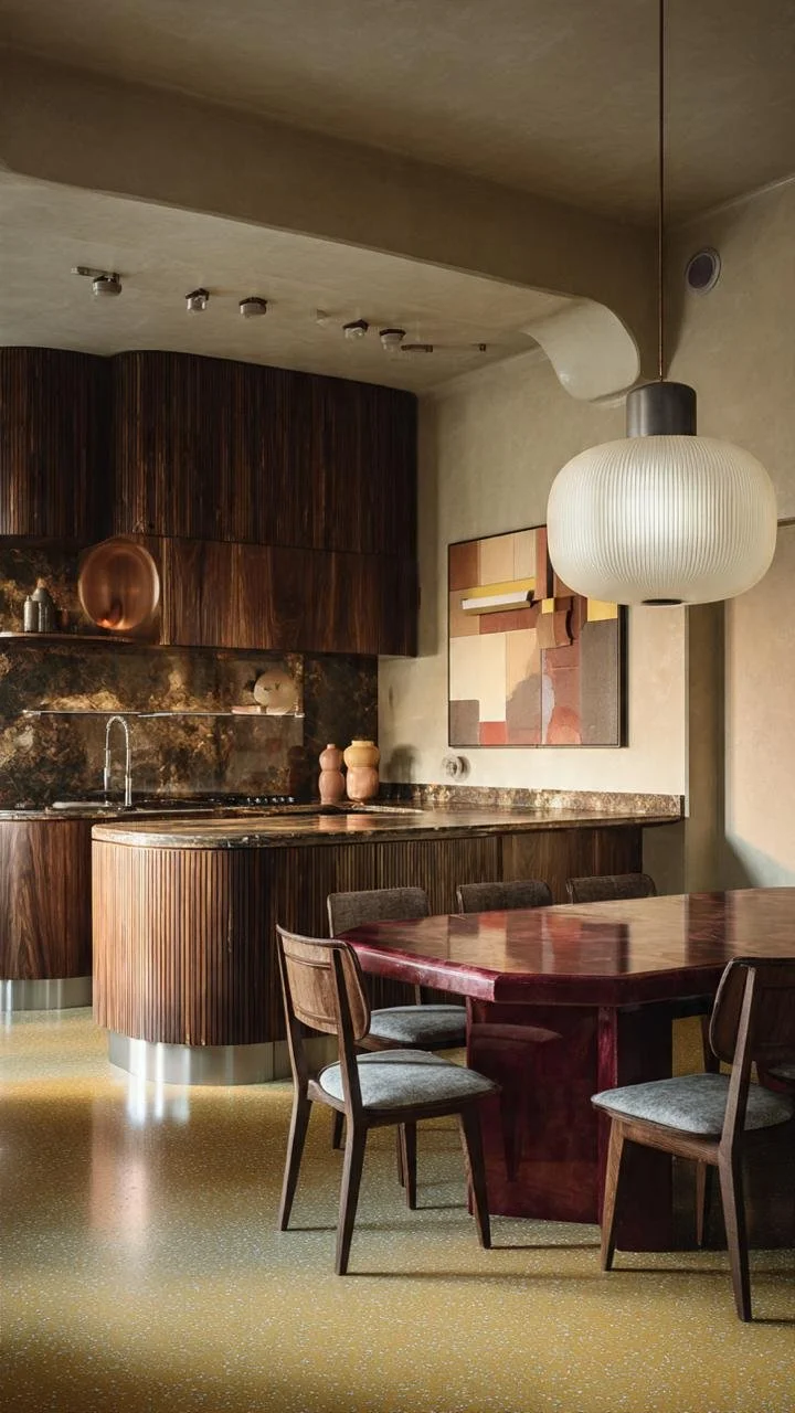 Retro Warm Modernism: Luxury Kitchen and Dining Concepts in a Palermo PH