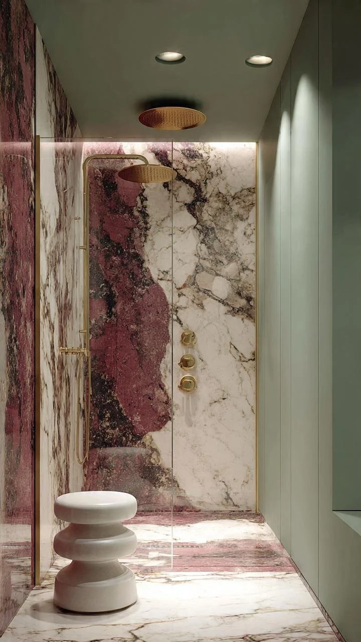 10 Proposal: Sculptural Minimalism and Mineral Luxury in a Palermo Bathroom