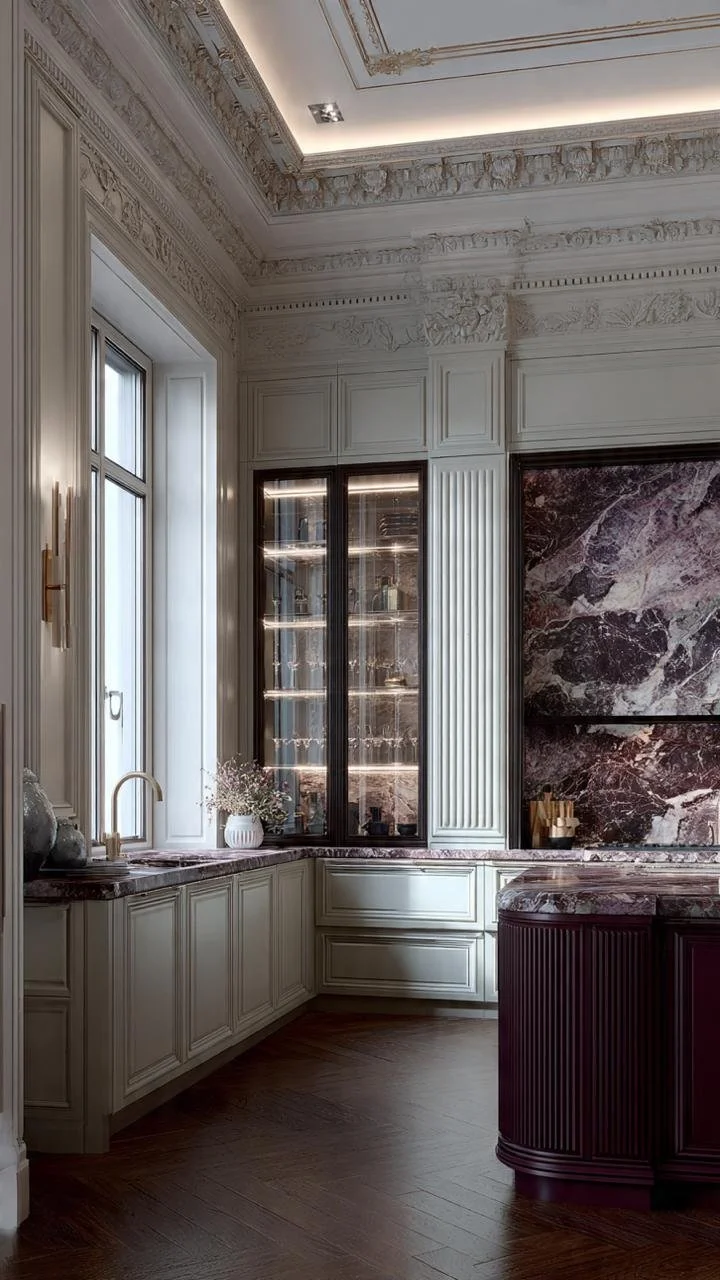 9 Proposal Kitchen: Aristocratic Classicism and Dramatic Luxury in a Polanco , cdmx
