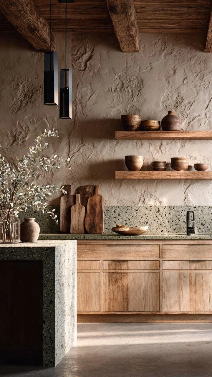 10 Functional Design Solutions for Your Kitchen Remodel//Wabi-Sabi Modernity in Montevideo, Uruguay