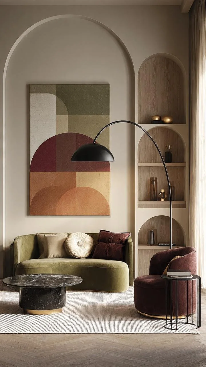 9 Interior Architecture Solutions to Integrate Niches and Geometry in Your Living Room