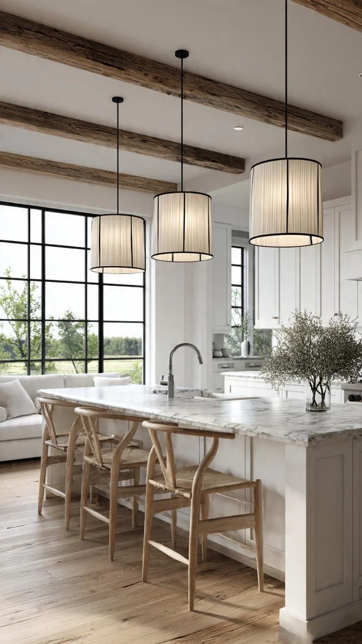 Malinalco Country Luxury: Bright Transitional Kitchens and Monolithic Islands