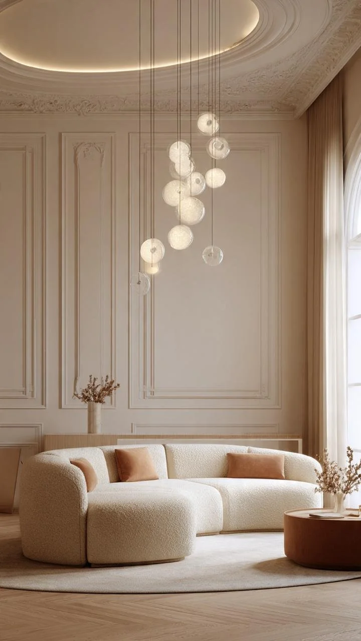 The New Parisian Luxury: The Hidden Secrets Behind Curved Sofas, Boiserie Walls &amp; Sculptural Lighting