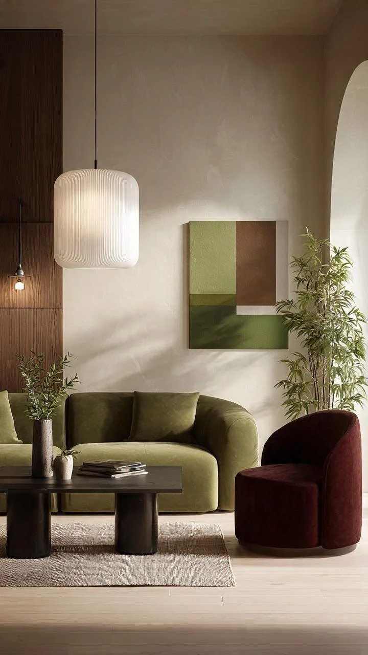 5 Paris-Inspired Living Room Ideas: The Design Secrets Behind Elegant Green &amp; Burgundy Interiors
