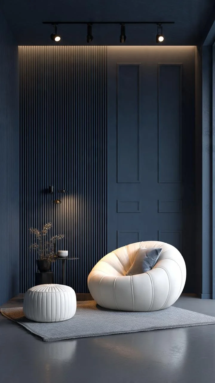Midnight Blue &amp; Ivory Contrast: 5 Modern Architectural Secrets Behind High-Contrast Executive Lounges
