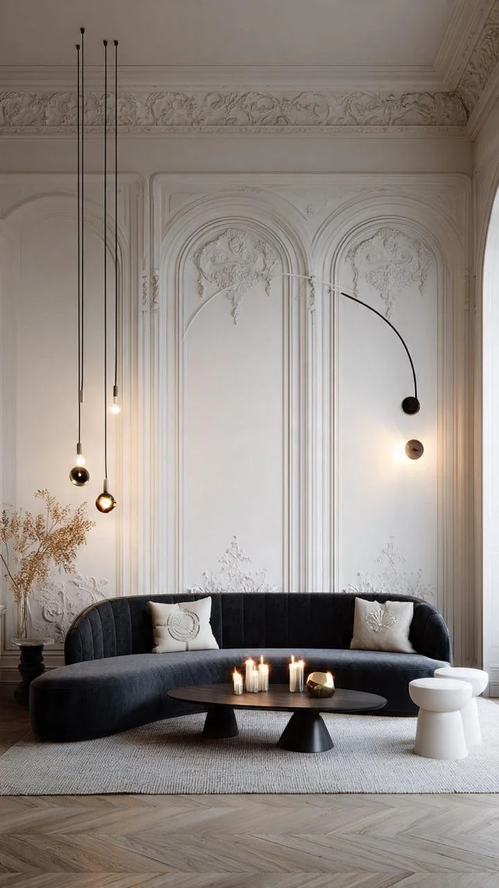 Charcoal &amp; Plaster Neoclassical: 5 Secrets to Blending Haunted Elegance with Minimalist Arcs