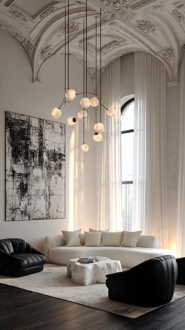 Monochrome Majesty: 5 Avant-Garde Secrets to Balancing Palatial White Plaster with Deep Ink Black