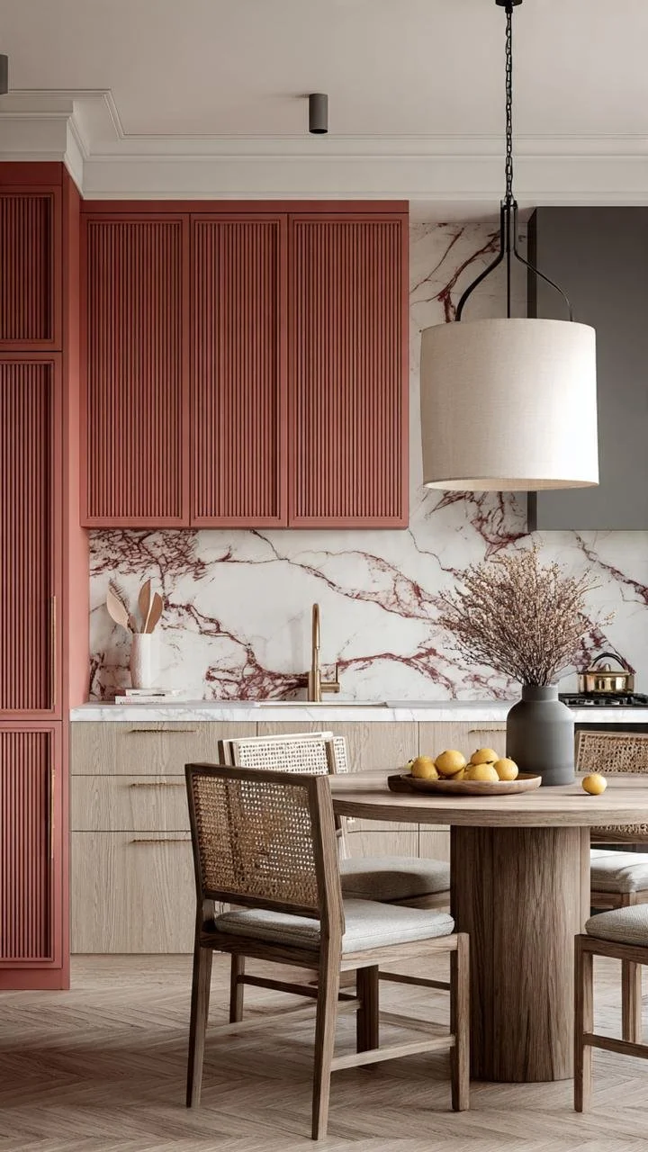 5 Inspiring Coral and Marble Kitchen Design Ideas