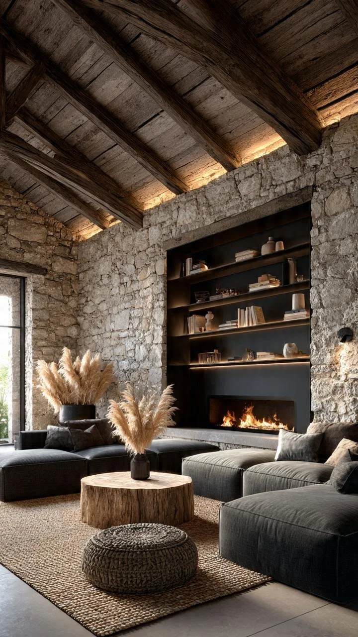 19 Japandi Cabin Living Rooms: The Perfect Blend of Rustic Warmth and Modern Minimalism