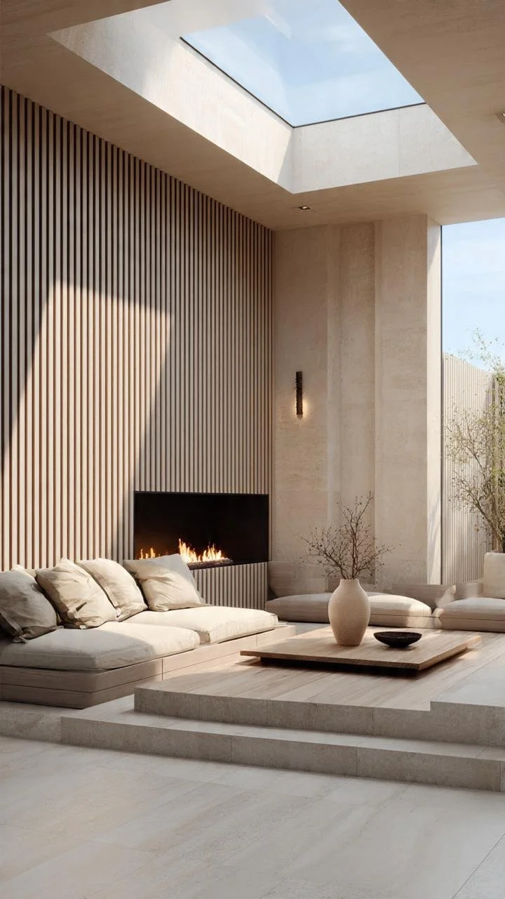 Japandi Travertine Living Room Ideas: The Luxury Minimalist Trend Redefining Modern Homes