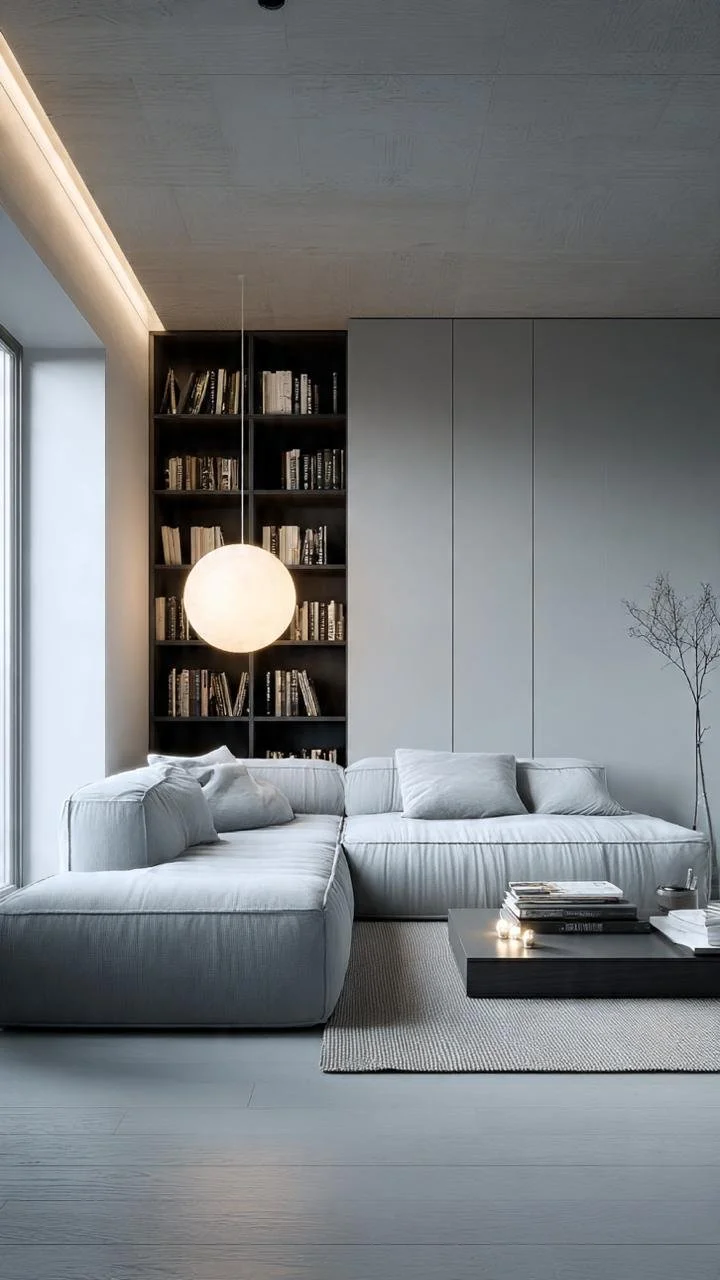 Modern Luxury Living Rooms with Built-In Shelving: The Perfect Blend of Minimalism, Comfort and Architectural Elegance