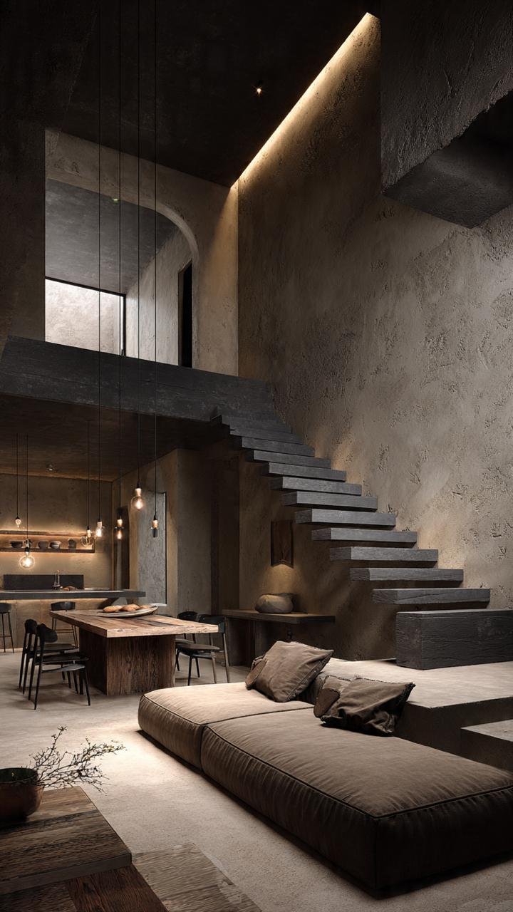 Japandi Rústico Living Room Ideas  | Warm Minimalist Interior Design with Natural Wood and Organic Textures