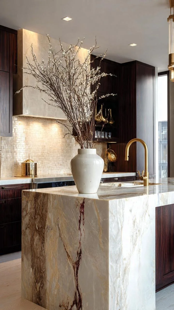 Beige &amp; Wood Luxury Kitchens: Timeless Elegance with Natural Warmth