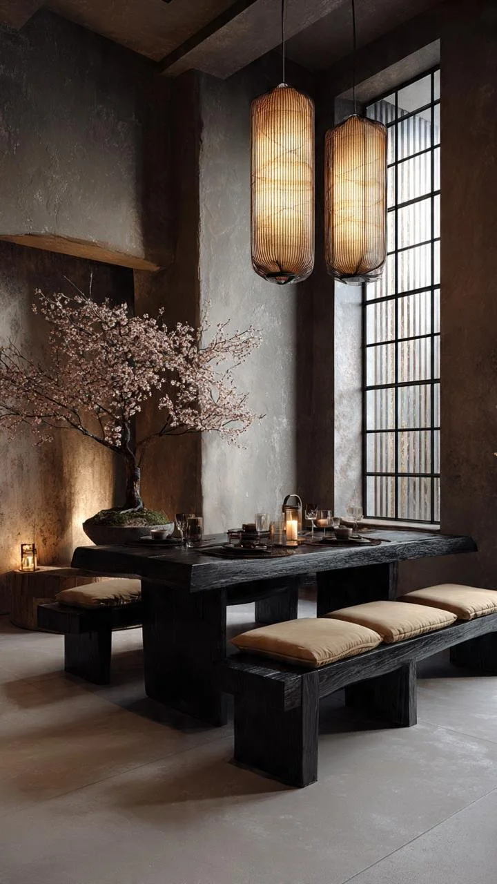 Wabi-Sabi Dining Rooms: Timeless Japanese Elegance, Natural Imperfection &amp; Quiet Luxury