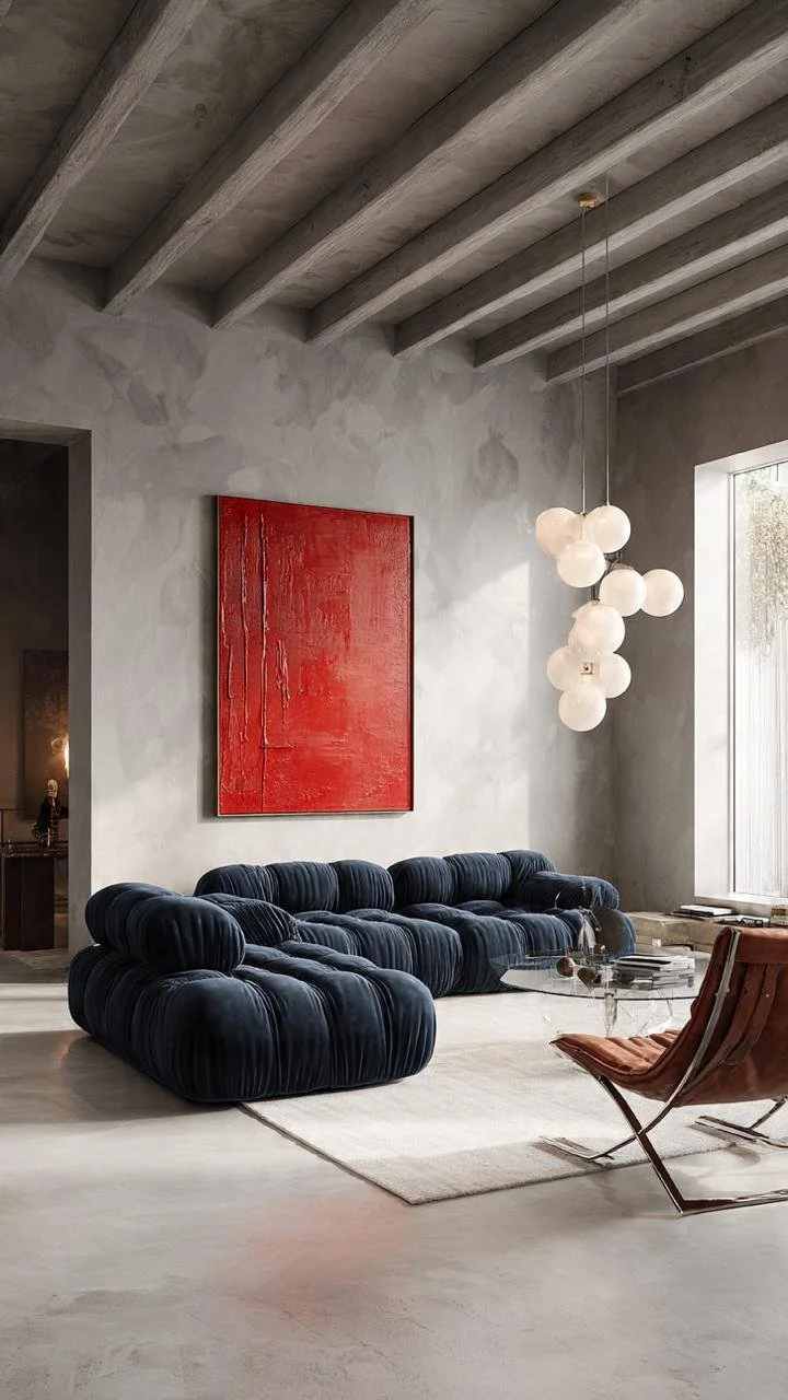 Rustic Architecture Meets Modern Design | Contemporary Luxury Living Room