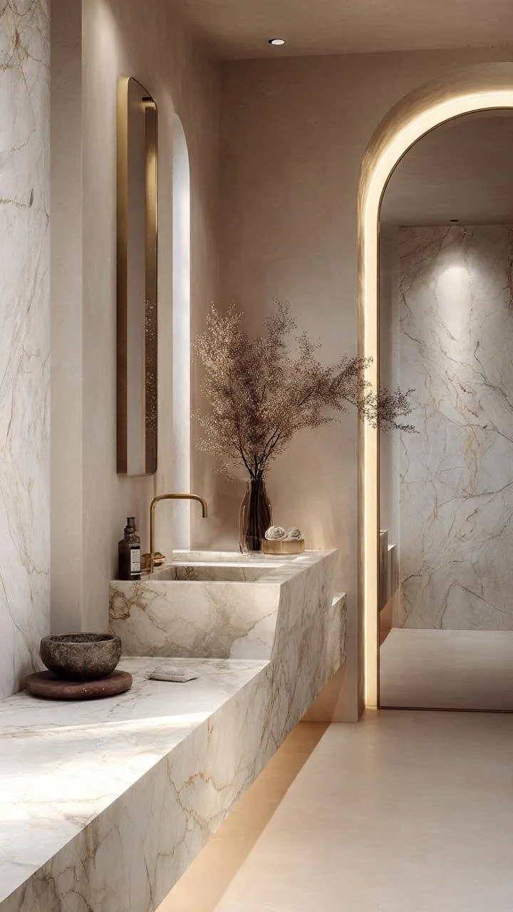 Elegant Marble Vanity Collection for High-End Interiors